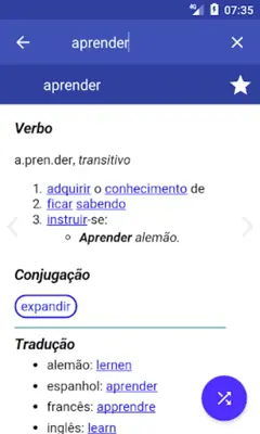 Portuguese Dictionary Offline android App screenshot 14