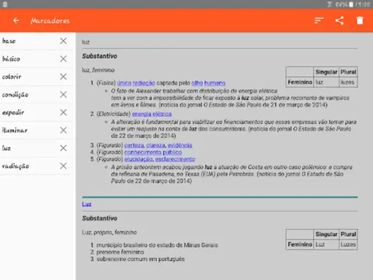 Portuguese Dictionary Offline android App screenshot 1