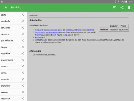 Portuguese Dictionary Offline android App screenshot 2